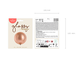 Glossy Balloon 60cm, rose gold