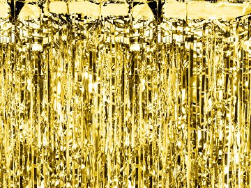 Party curtain, gold, 100x200cm