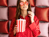 Heart-shaped Glasses, red