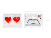Heart-shaped Glasses, red