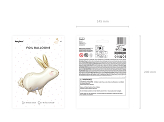 Foil balloon Hare, 67x88 cm, mix