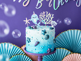 Banner Happy Birthday, iridescent, 16.5x62cm
