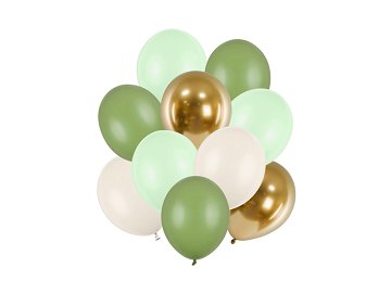 Latex balloons set, mix (1 pkt / 10 pc.)