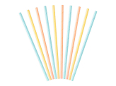 Paper straws Summer time, 19.5cm (1 pkt / 10 pc.)