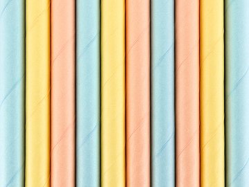 Paper straws Summer time, 19.5cm (1 pkt / 10 pc.)