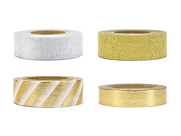 Decorative tape, mix (1 pkt / 4 pc.)