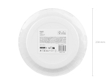 Paper plates You're next, 23 cm, black-red (1 pkt / 6 pc.)
