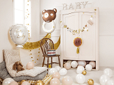 Foil balloon Teddy rattle, 61x88 cm, mix