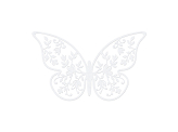 Paper Decorations Butterfly, 8 x 5cm (1 pkt / 10 pc.)