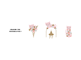 Balloon bouquet Cat, pink, 83x140cm