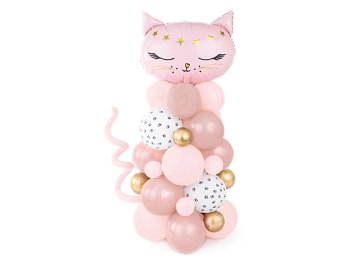 Balloon bouquet Cat, pink, 83x140cm