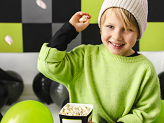 Boxes for popcorn Play, 7x7x12 cm, mix (1 pkt / 6 pc.)