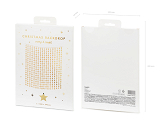 Party curtain - Stars, gold, 100x245cm