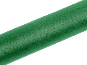 Organza Plain, emerald green, 0.16 x 9m (1 pc. / 9 lm)