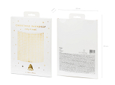 Party curtain - Christmas trees, gold, 100x245cm