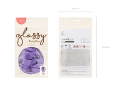 Glossy Balloons 12cm, violet (1 pkt / 50 pc.)