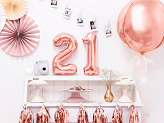 Foil Balloon Number ''2'', 35cm, rose gold