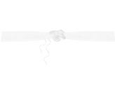 Organza garlands, white, 1.8m (1 pkt / 2 pc.)