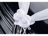 Organza garlands, white, 1.8m (1 pkt / 2 pc.)