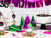 Holographic party hats, mix, 16cm (1 pkt / 20 pc.)