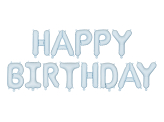 Foil Balloon Happy Birthday, 340x35cm, blue