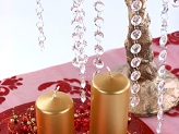 Pillar Candle, metallic, gold, 15 x 6cm (1 pkt / 6 pc.)