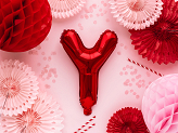 Foil Balloon Letter ''Y'', 35cm, red