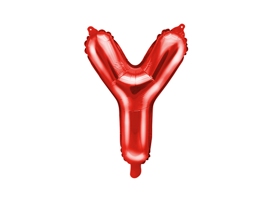 Foil Balloon Letter ''Y'', 35cm, red