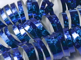 Holographic streamer, blue, 3.8m (1 pkt / 18 pc.)