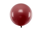 Round Balloon 60cm, Pastel Burgundy