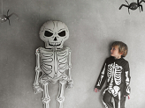 Foil Balloon Skeleton XXL, 46x129 cm, mix