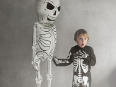 Foil Balloon Skeleton XXL, 46x129 cm, mix