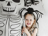 Foil Balloon Skeleton XXL, 46x129 cm, mix