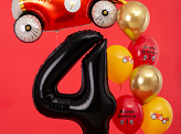 Foil Balloon Number ''4'', 86cm, black