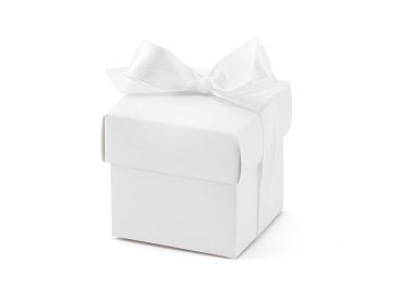 Boxes with a ribbon, white (1 pkt / 10 pc.)
