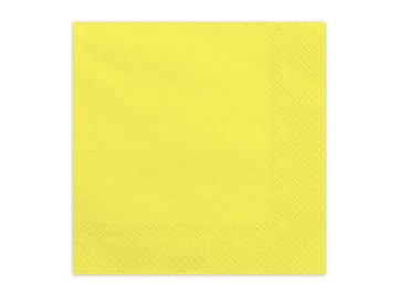 Paper Napkins, yellow, 33x33 cm (1 pkt / 20 pc.)
