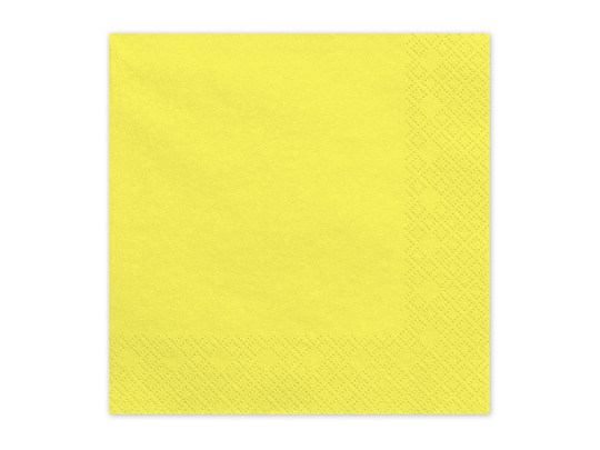 Paper Napkins, yellow, 33x33 cm (1 pkt / 20 pc.)