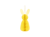 Paper decoration honeycomb Bunny, yellow, 30 cm