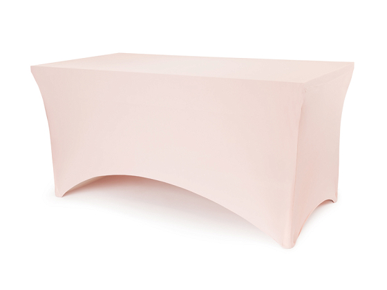 Banquet table cover, 183x76x74 cm, dusty rose