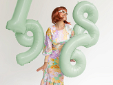 Foil Balloon Number ''6'', 72cm, green