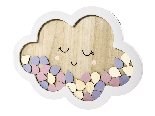 Wooden guest book - Cloud, 30.5x43cm