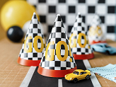 Party hats GO!, 16 cm, mix (1 pkt / 6 pc.)