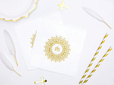 Napkins First Communion - IHS, 33x33cm, gold (1 pkt / 20 pc.)