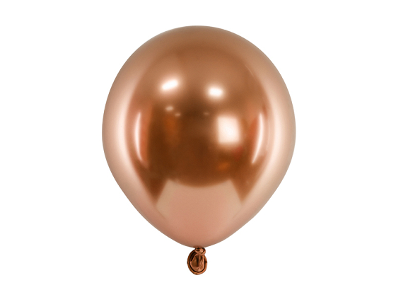 Glossy balloons 12 cm, copper (1 pkt / 50 pc.)
