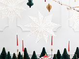 Paper star, 50 cm, white
