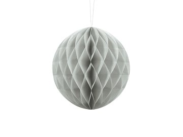 Honeycomb Ball, light grey, 20cm