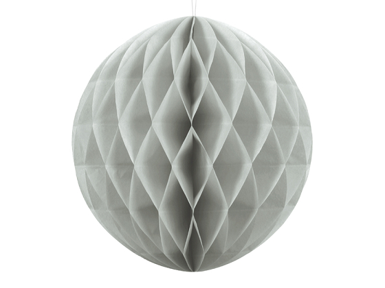 Honeycomb Ball, light grey, 20cm