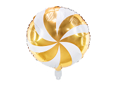 Foil balloon Candy, 35cm, gold