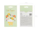 Cake toppers Flowers, mix, 13 cm (1 pkt / 8 pc.)