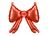 Foil balloons for garlands Bows, 25.5 x 25 cm, red (1 pkt / 5 pc.)